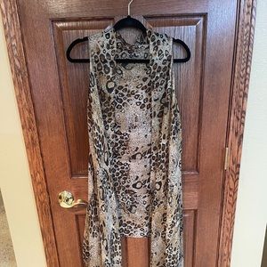 Women’s Leopard Print Kimono, one size